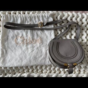 Chloe Small Marcie Leather Saddle Bag